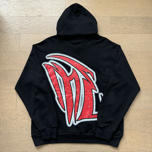 Top Quality Heavyweight 100% Cotton Mixed EMOTION High Street Diamond Pure Cardigan Zipper Hoodie Set para hombres y mujeres - Product Image 5