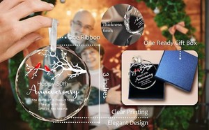Adorno de Cristal Grabado en Forma de Diamante, Recuerdo de Primera Navidad como <span class=keywords><strong>Abuelos</strong></span>, <span class=keywords><strong>Regalo</strong></span> - Product Image 6