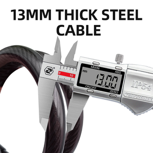 Nhiệm Vụ Nặng Nề 130dB Báo Động Khóa Cho Xe Đạp Chống Trộm Rung Cảnh Báo Với Rustproof Kẽm Hợp Kim Chuỗi Key Mở Khóa Cách - Product Image 5