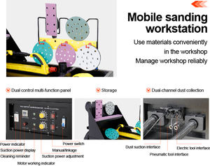 Machine à poncer pour carrosserie de voiture, <span class=keywords><strong>ponceuse</strong></span> excentrique aléatoire, <span class=keywords><strong>aspirateur</strong></span> pneumatique - Product Image 4