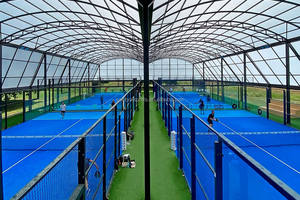 Cubierta para Pista <span class=keywords><strong>de</strong></span> Pádel Panorámica al Aire Libre, Toldo Portátil para Pickleball, Techo para Deportes, Cancha <span class=keywords><strong>de</strong></span> Fútbol - Product Image 3