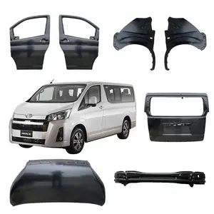 1995-2004 Hiace Car Accessories Body Kit With Door Panel Tailgate Hood Crossmember Pillar Side Panel Front Bumper