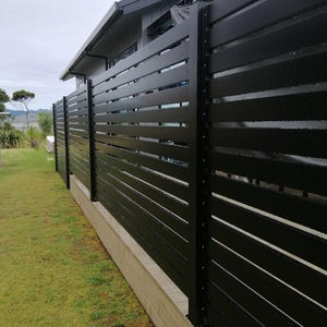 헤비 듀티 알루미늄 수평 판금 정원 울타리 패널 쉽게 조립 홈 보안 화면 가정용 금속 펜싱 포스트 - Product Image 4