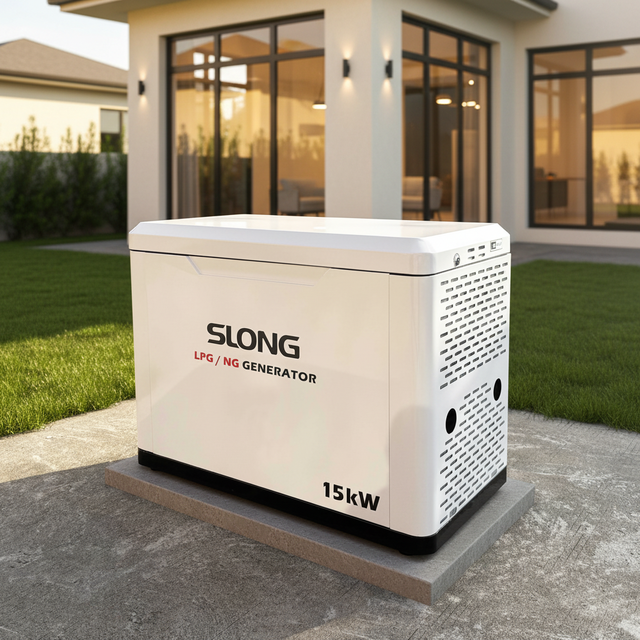 SLONG 15kw 16kw Silent Generator for Home Use Hybrid Backup Generator with Solar Inverter Systems and Off-Grid Energy