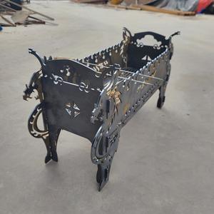 Chine <span class=keywords><strong>Dragon</strong></span> Style extérieur Portable pliant Grill Card-pliant <span class=keywords><strong>poêle</strong></span> pour Barbecue bois de chauffage et charbon de bois Camp fournitures de cuisine - Product Image 4