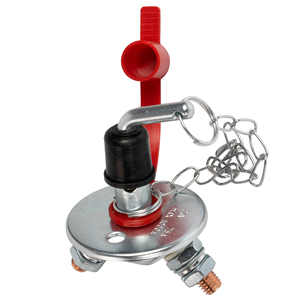 12VDC 200A Pin <span class=keywords><strong>isolator</strong></span> Thạc sĩ chuyển đổi 2pin ON-OFF Pin Xe ngắt kết nối cắt tắt Kill <span class=keywords><strong>Switch</strong></span> Sliver cơ thể với bìa màu Đỏ - Product Image 3