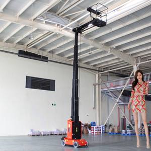 แพลตฟอร์มยกแนวตั้งแบบเสาคู่น้ำหนักเบาทำจากอลูมิเนียมอัลลอยสำหรับยกของในแนวดิ่งรางเดี่ยว - Product Image 6