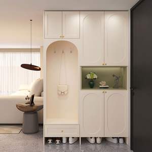 <span class=keywords><strong>Meuble</strong></span> à chaussures de luxe léger <span class=keywords><strong>avec</strong></span> tabouret intégré, <span class=keywords><strong>meuble</strong></span> <span class=keywords><strong>d</strong></span>'<span class=keywords><strong>entrée</strong></span> haut en bois massif moderne pour salon et maison - Product Image 4