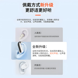 Auriculares inalámbricos Banheevm con carga tipo C, IPX4, resistentes al agua, control táctil, para viajes - Product Image 3