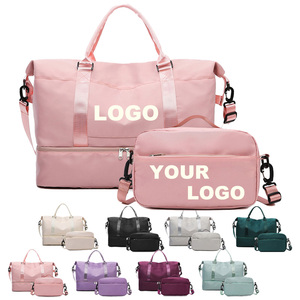 Sac de voyage personnalisé avec logo IDEA GIFT, sac de sport Oxford imperméable pour femmes, grande capacité, sac de week-end avec logo - Product Image 1