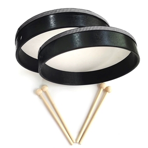 Wholesale Black Painted Wood Frame Hand Single Head Hand <b>Drum</b> With Wooden Mallets Orff Percussion Instrument - Product Image 3