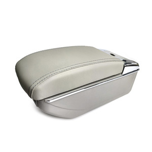 Vtear Elegante Caja de Almacenamiento para Reposabrazos Delantero de Coche de Cuero PU ABS con Portavasos, Accesorios Interiores para <span class=keywords><strong>Volkswagen</strong></span> <span class=keywords><strong>Polo</strong></span> 6R/6C 2011-2018 - Product Image 5