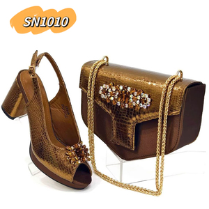 Promozione vendite 2021 <span class=keywords><strong>giallo</strong></span> tacchi alti elegante borsa <span class=keywords><strong>con</strong></span> le <span class=keywords><strong>scarpe</strong></span> di cristallo italiano sandali per la signora - Product Image 2