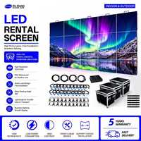 Écran LED de location pour scène 4m x 3m, système complet P2.9 P3.91 HD, panneau publicitaire LED, mur vidéo LED intérieur/extérieur