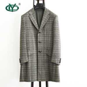 Produttore personalizzato di lana <span class=keywords><strong>cashmere</strong></span> lungo <span class=keywords><strong>cappotto</strong></span> <span class=keywords><strong>uomo</strong></span> giacca <span class=keywords><strong>cappotto</strong></span> di cachemire all'ingrosso della fabbrica - Product Image 1