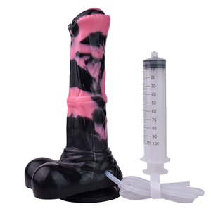YOCY Dumas Squirting Ejaculation Shaped Penis Silicone <b>Dildo</b> Adult Erotic Male Female Masturbation Anal Plug - Product Image 1