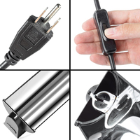 Kit d'éclairage UVB Reptizoo personnalisé avec logo, 24W/39W HO T5, avec ampoule UVB 5.0/10.0, sortie UVB pour reptiles