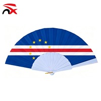 Éventails promotionnels en papier Corée du Sud Japon Haïti Liban Qatar Cap-Vert Accessoires de football pour supporters Éventail à main en plastique