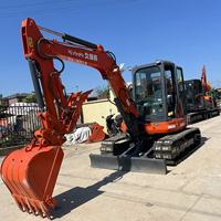 Mini-excavatrice sur chenilles Kubota U40 d'occasion, 4 tonnes, faible nombre d'heures de travail, accessoires personnalisés, multiples conditions de vente, prête en stock