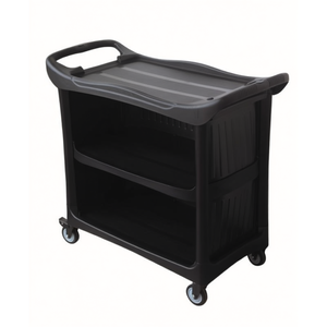 Carrello Utilitario Nero Deluxe con Pannelli 08179B, Carrello di Servizio - Product Image 2
