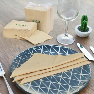 Custom logo <b>bamboo</b> pulp 2-ply napkins free samples provided - Product Image 1
