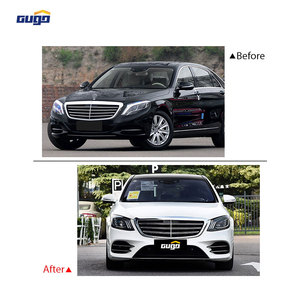 Bộ bodykit GUGO cho Mercedes-Benz S W222 2014-2017, lưới tản nhiệt & cản trước nâng cấp bằng nhựa ABS cho mẫu S450, tình trạng mới. - Product Image 2