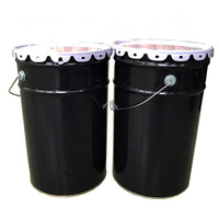 Seau à peinture pour fûts en acier chimique métallique de 25 litres avec couvercle à fleurs/couvercle à cosses