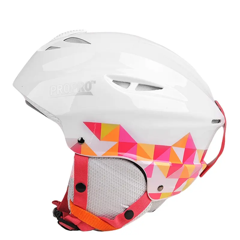 CE-zertifizierte Propro Custom ABS Shell Sport helme aus weißem und schwarzem Schnees port