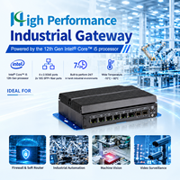Mini PC Pare-feu I3/I5 12e génération 1215U 1235U 6C 8T avec 6 ports LAN Gigabit Intel I226V et 2 ports SFP+ 10 Gbit/s, double affichage pour la sécurité et la passerelle réseau
