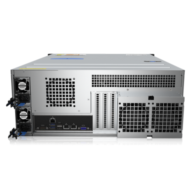 19 Inch RMC4104G-670-HS AI Computing Rack Server Chassis GPU-Enabled 4U Form Factor Intel Xeon/AMD EPYC Processors in Stock