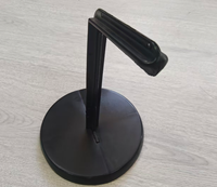 Zwarte schijfhouderstandaard L-vormige armbasis Draagbare plastic markeringskegelhouder Voetbaltraining Opslagapparatuur Duurzaam