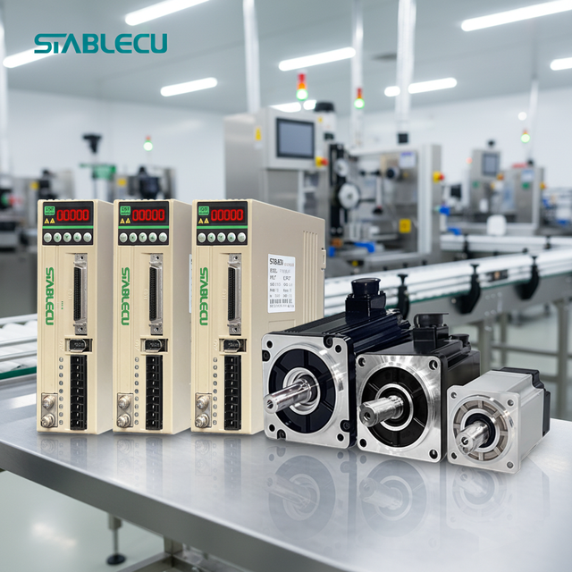 220V 400W Industrial Servo Motor Drive 1.27Nm 3000RPM Pulse Control Automation System for Labeling Machine