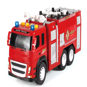 1/12 आकार घर्षण बचाव फायर इंजीनियरिंग ट्रक प्रकाश और लड़कों के प्लास्टिक सामग्री के लिए बैटरी खिलौना के साथ ध्वनि प्रभाव - Product Image 2