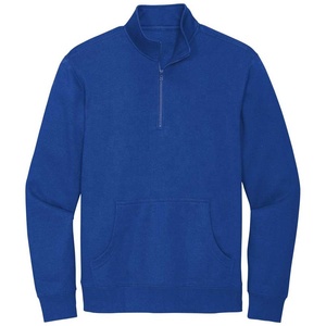 Sweat-shirts en molleton uni pour hommes avec fermeture éclair, collection automne-hiver 2024, sweat-shirts à fermeture éclair pour hommes, logo personnalisé ODM, chemise à fermeture éclair - Product Image 1