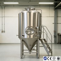 Tanque de Fermentación de Alcohol de Acero Inoxidable, Fermentador para Destilería de Licores, Sanitario, SS304, 200L-2000L