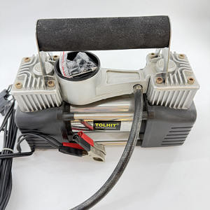 Compresseur d'air de voiture portable TOLHIT 12v DC en métal, double cylindre, <span class=keywords><strong>gonfleur</strong></span> de pneus professionnel 150PSI, pompe de gonflage électrique silencieuse - Product Image 6