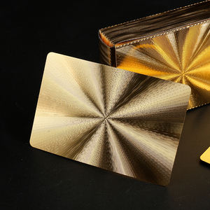 Cartes à jouer personnalisées <span class=keywords><strong>en</strong></span> or 999, 100 <span class=keywords><strong>dollars</strong></span>, <span class=keywords><strong>en</strong></span> plastique, différentes versions, cartes de poker plaquées or 500 <span class=keywords><strong>euros</strong></span> - Product Image 3