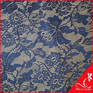 Cheerslife 2020 barato 150Cm transpirable de algodón de Nylon 3D morado <span class=keywords><strong>Lily</strong></span> flor encaje neto de tela - Product Image 1
