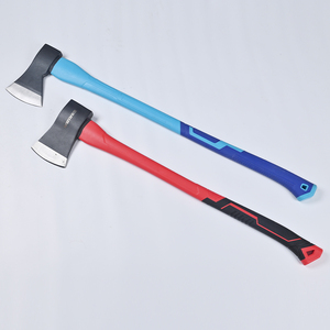 Industriële Lange Steel 45 # Stalen Bijl Tpr Handvat Voor Thuis Buiten Boom Snijden Platte Backed 4 1/2in Blade Edge 1 Jaar Garantie - Product Image 1