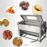 Industriële elektrische groente- en fruitwasmachine, borstelwasmachine, fruit- en appelwasser