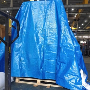 Million 100 Gsm Bâche Tailles <span class=keywords><strong>5x6</strong></span> Mètres Amérique Canada Importé Hdpe Étanche Poly Bleu Toit Bâches Couverture De Pluie Bâche - Product Image 6