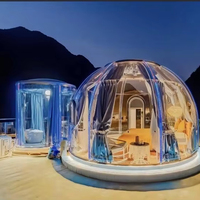 Maison à bulles transparente tente en polycarbonate prix d'usine hôtel hébergement camping