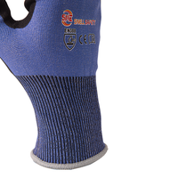 Gants de protection anti-coupure Snellsafty 18G ANSI A6 en nitrile givré, niveau 4 de protection contre les coupures, pour l'industrie, vente chaude en usine