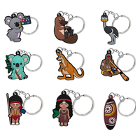 Porte-clés en PVC personnalisé avec logo, vente en gros directe usine, cadeau de mode, ornement de clé, pendentif de sac, cadeau personnalisé et d'affaires