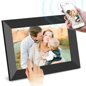 Pros WiFi Digital Picture Frames 10 Inch Digital Photo Frame IPS Touch Screen Upload Photos Videos Via Frameo App Auto-Rotate