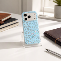Étui en TPU de luxe, coque magnétique, protection antichoc 360°, anti-rayures, motif léopard, coque IMD pour iPhone 18 Pro Max