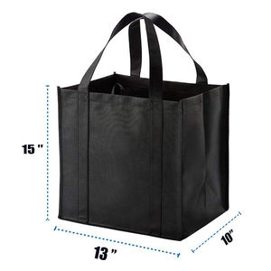 Bolsa de Mano Personalizable de Polipropileno No Tejido con Diseño de Letras, Bolsas de Compras Ecológicas de Gran Capacidad - Product Image 2