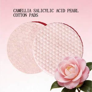 Compresse apaisante composite de perles d'<span class=keywords><strong>acide</strong></span> <span class=keywords><strong>salicylique</strong></span> Y464 Camellia, surface AB, double usage, coton jetable écologique - Product Image 4