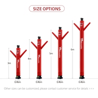 Mannequin gonflable portable personnalisé de 3M/4M/5M/6M de hauteur avec souffleur – Système marketing extérieur complet