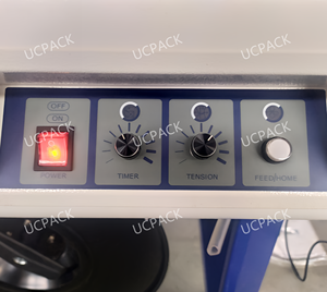Flejadora Semiautomática UCPACK con Motores Dobles de Accionamiento Eléctrico para Empaque de Cartones de Alimentos - Product Image 4